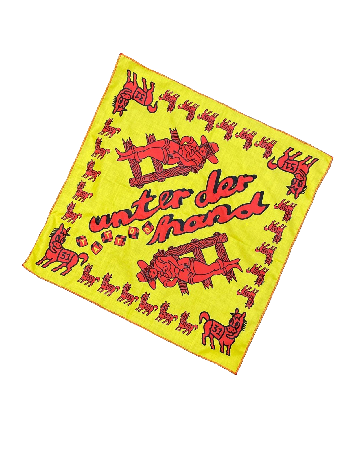 Western flash day UDH Bandana - Yellow